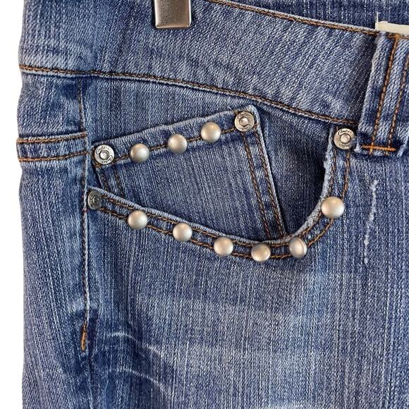 Candie's Floral Embroidered Jeans With Stud Work Size 11 - Picture 5 of 12